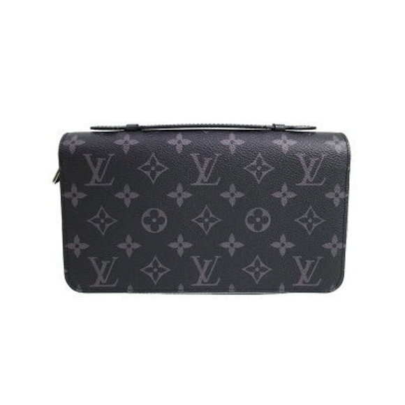 Louis Vuitton Monogram Eclipse Black Zippy Zip Long Wallet - Picture 1 of 5